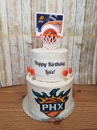 Phoenix Suns Birthday Cake 6 8 Basketball Theme Party Boy Birthday Cake Birthday Party Themes