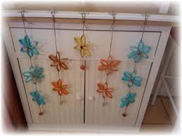 Beautifying our yard in a creative way. Upcycled Tp Hanging Flower Garland Toilet Paper Roll Art Rolled Paper Art Paper Roll Crafts