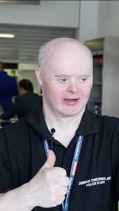 "I just feel proud of myself, I'm just like everybody else" , Meet Barry.  He helps out at Durham Police HQ 😊🙌