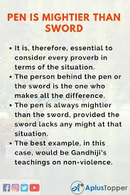Essayonthepenismightierthanthesword Thepenismightierthantheswordessay Aplustopper In 2020 Essay Essay Writing Competition Simple Living