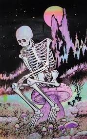 Psychedelic Tumblr Psychedelic Art Skeleton Art Trippy Wallpaper