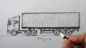 How To Draw A Truck Easy - Youtube