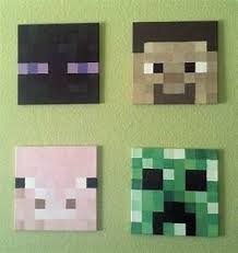 Check spelling or type a new query. Minecraft Heads Painted On Canvas Canvas Love Pinterest Kinderzimmer Dekor Jungszimmer Minecraft Geburtstag