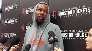 "It was a no brainer", --Kevin Durant on his contract extension with the  @houstonrockets , #Rockets open the regular season tomorrow at OKC