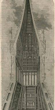 Sectional views of the Clock Tower, Westminster, London stock image | Look and Learn