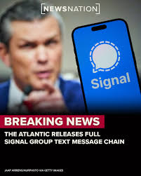 BREAKING: The journalist from the Atlantic mistakenly added to a Signal  group chat with Trump administration officials discussing operations in  Yemen has released the full text message chain. More:  https://www.newsnationnow.com/us-news/military/signal ...