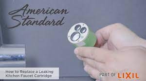 American standard williamsburg cartridge valve (57) model# 994053. How To Replace A Leaking Kitchen Faucet Cartridge Youtube