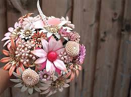This beautiful wedding bouquet made in new england would be a lovely compliment to your ocean side wedding. Handmade Brooch Bouquets For Your Wedding Day Craftfoxes