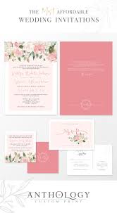 Watercolor Floral Wedding Invites Affordable Wedding Invitations Anthology Cus Blush Wedding Invitations Rsvp Wedding Cards Affordable Wedding Invitations