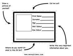 Make and print your own funny fake id's for free with our id card maker and photo id maker id card generators. Create Your Own Id Card Messy Times Id Card Template Kids Cards School Id