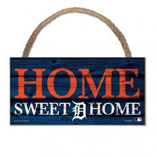 Detroit Tigers Navy Home Sweet Home Wood Sign Detroit Game Gear In 2020 Wood Signs For Home Sweet Home Wood Signs