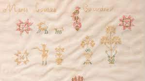 Most of the mutual theme samplers are designed for beginner stitchers. Mary Whitmer And Maria Louise Cowdery Samplers