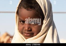 Nomad lifestyle in the desert of Chad Stock Photo