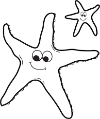 The common starfish, often red (but not always), is a voracious marine invertebrate commonly found on the coast. Easy Starfish Coloring Page