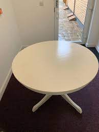 Overbay extendable rubberwood solid wood dining table. Ikea Round Extendable Dining Table Ingatorp In Sw11 Wandsworth Fur 45 00 Zum Verkauf Shpock De