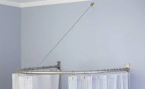 Maybe you would like to learn more about one of these? Amazon Com Naiture Half Oval Stainless Steel Shower Curtain Rod With Swivel Ceiling Support In 36 L X 36 W Brushed Nickel Finish Home Kitchen