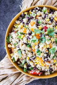 Add the remaining ingredients on top of the bowl, but do not stir it together. Tex Mex Couscous Salad A Pretty Life In The Suburbs