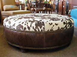 Ottoman Stillgoode Consignments Ottoman Leather Coffee Table Cowhide Ottoman