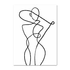It's difficult to find images that appeal to everyone the same way. Abstract Line Drawing Wall Art Tiptophomedecor
