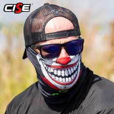 3d Seamless Clown Joker Balaclava Magic Face Mask Warmer Motorcycle Ski Neck Gaiter Shield Durag Hea Mouth Mask Design Face Mask Face Shield