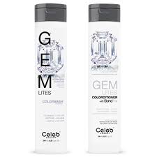 Celeb Luxury Gem Lites Colorwash Color Depositing Shampoo Stops Fade Cleanse Color Sulfate Free Cruelty Free 100 Vegan