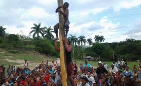 Los juegos tradicionales se inventaron en épocas antiguas donde aún no existía la tecnología y los más chicos se divertían en compañía de sus amigos. Palo Encebado Juegos Tradicionales De La Costa Celebran Dia De La Raza Noticias Los Rios La Hora Noticias De Ecuador Sus Provincias Y El Mundo Top De Los Juegos Tradicionales
