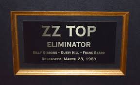 It was released on march 23, 1983, by warner bros. Zz Top Eliminator Billy Gibbons Dusty Hill Frank Beardrock Star Gallery