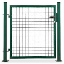 Portillon Pour Cloture Grillagee A Poteaux Carres Blooma Vert 100 X H 100 Cm Castorama