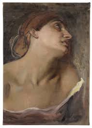 Cabeza femenina (estudio para el cuadro "Blanca de Navarra")