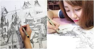My method is aimed to help even the most complete beginner draw something they once thoug. Japanese Artist Creates Realistic Drawings Of Famous Buildings