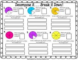 Decompose Fractions Activity Math Fractions Teaching Fractions Fractions