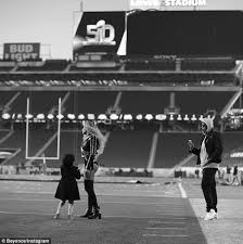 Beyonce Takes Blue Ivy Onto The Field During Super Bowl 2016