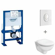 Retrait en magasin (2h) 9999â‚¬. Pack Wc Suspendu Hauteur Reduite Grohe Abattant Standard