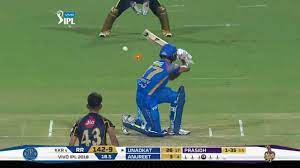 Porbandar, gujarat, india jaydev unadkat playing role: M49 Kkr Vs Rr Jaydev Unadkat Wicket