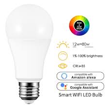 Lemonbest Wifi Smart Multiple Color Led Light Bulb Work Google Assistant Voice Control App Remote Control Dimmable Lamp Walmart Com Walmart Com