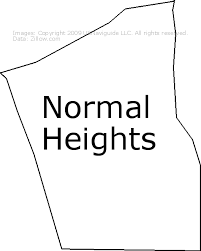 Los angeles (ca) zip codes: Normal Heights San Diego California Zip Code Boundary Map Ca