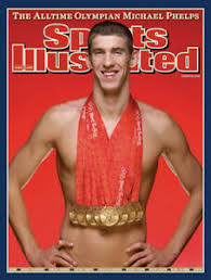 Gold medalist michael phelps of the united states poses on the podium during the medal ceremony for the men's 200m individual medley final on day 6 of the rio 2016 olympic games at the olympic. Michael Phelps 8 Gold Medals Sports Illustrated Olympic Swimming 18x24 Poster Ebay