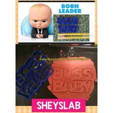 Letter v cookie cutter 3d printed in pla plastic, dimensions 80mm x 75mm x 15mm, if you would like this cutter in a different size message me and it can be . Boss Baby Fondant Or Cookie Cutter Shopee Philippines