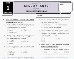 Download buku siswa kelas 1 sd/mi tema 2 kegemaranku pdf dan buku guru kelas 1 sd/mi tema 2 kegemaranku pdf kurikulum 13/kurtilas (k13) edisi revisi 2017. Download Soal Kelas 1 Tema 2 Subtema 3 Gemar Menggambar Rief Awa Blog