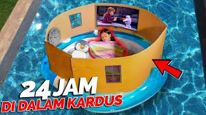 24 Jam Dalam Rumah Kardus Di Atas Kolam Renang Hampir Tenggelam Youtube Di 2020 Kolam Renang Kolam Tenggelam
