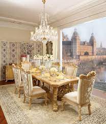 It's hard to deny the fun experience of dining there as well as the really tasty food you can enjoy. French Royal Solid Wood Golden Color 6 Person Dining Table Dining Room Furniture Moq 1 Set Buy French Royal Dining Table French Wooden Dining Room Set French Golden Dining Chair Product On Alibaba Com