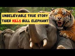 Tiger Killing an Elephant ...