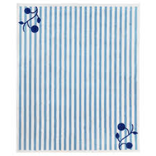 Gulsparv Dywan W Paski Niebieski Bialy 133x160 Cm Kup Tutaj Ikea Ikea Rug Ikea Blue Stripes