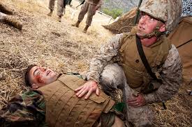 Marines respon to simulated war casualty | Gunnery Sgt. Jose… | Flickr
