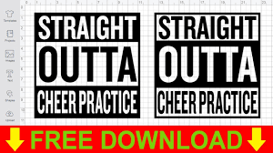 Jun 11, 2020 · free svg cut files. Straight Outta Cheer Practice Svg Cutting Files For Cricut Free Svg Cutting Files Youtube