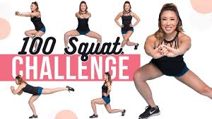 What If We Did 100 Squats Everyday For A Month Blogilates