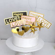 Blackpink tease 5th anniversary '4+1 project'. 4pcs Stereoscopic Gold Silver Star Heart Black Pink Letter Happy Birthday Love Cake Decor Topper Birthday Party Supplies Cake Decorating Supplies Aliexpress