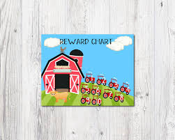 sale printable reward chart farm animal download potty