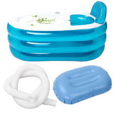 Neben den platzsparenden eigenschaften nach dem gebrauch verfügen aufblasbare. Tragbare Faltbare Pvc Verdickte Aufblasbare Badewanne Home Camping Travel Badewanne Fur Erwachsene Und Kinder