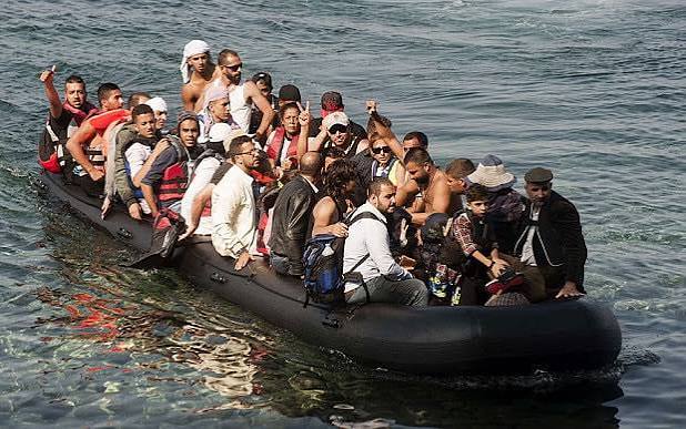 Here are asylum seekers heading toward a country where social workers will assist them on their journey.